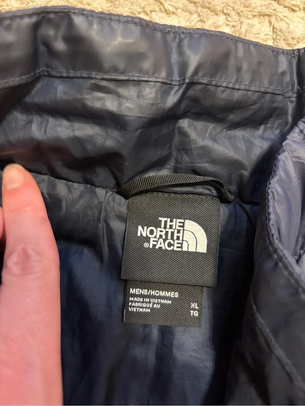 The North Face Men’s Navy Quilted Packable Vest